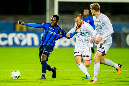 Bi Sylvestre Franck Fortune Boli of Stabæk and Enar Jaager