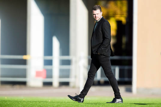 Jönköpings tränare Jimmy Thelin innan fotbollsmatchen i