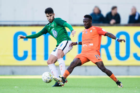 Jönköpings Jonathan Tamimi och AFC Eskilstunas Mohamed