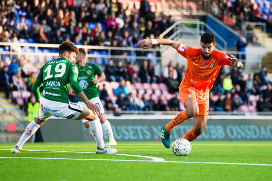 AFC Eskilstunas Omar Eddahri och Jönköpings Alexander