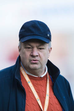 AFC Eskilstunas ordförande Alex Ryssholm innan