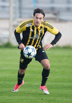 IFK Hässleholms Karim Al-Asi i matchen i division 2 mellan