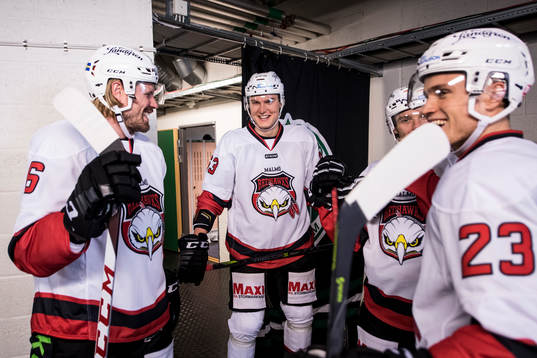 Malmö Redhawks Stefan Warg, Fredrik Händemark och