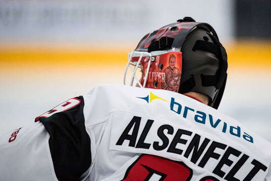 Malmö Redhawks målvakt Oscar Alsenfelt