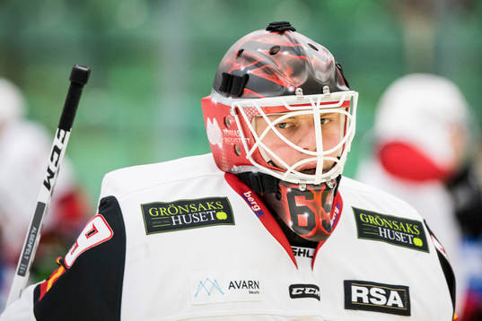 Malmö Redhawks målvakt Oscar Alsenfelt