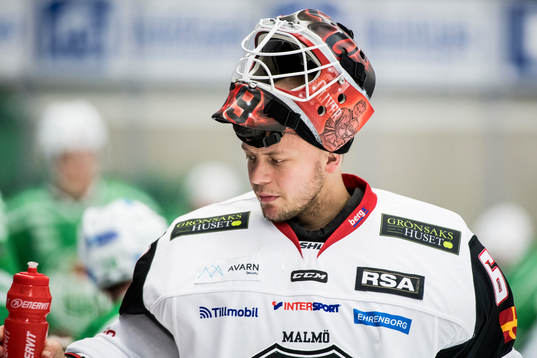 Malmö Redhawks målvakt Oscar Alsenfelt