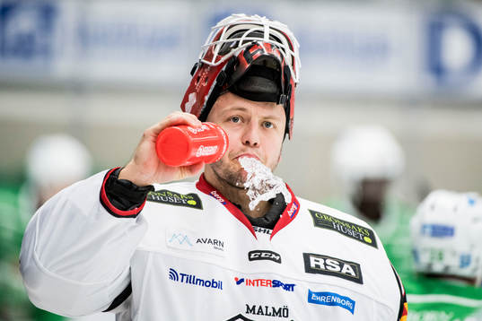 Malmö Redhawks målvakt Oscar Alsenfelt