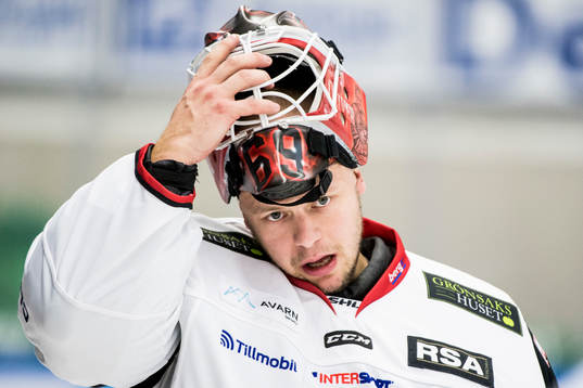 Malmö Redhawks målvakt Oscar Alsenfelt