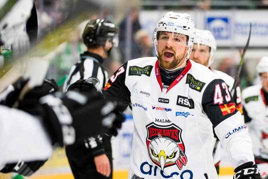 Malmö Redhawks Nichlas Hardt jublar