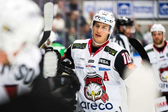 Malmö Redhawks Robin Alvarez jublar