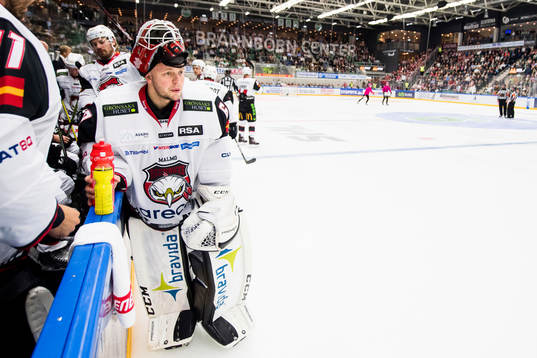 Malmö Redhawks målvakt Oscar Alsenfelt