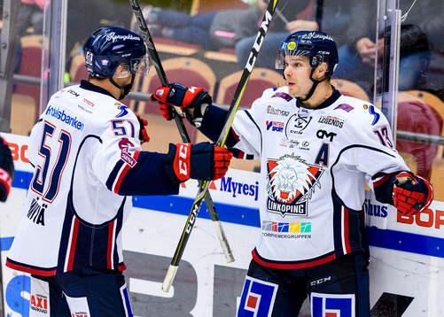 Linköpings Andrew Gordon jublar