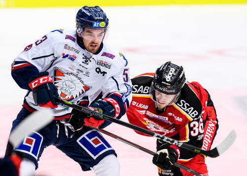 Linköpings Eddie Larsson och Luleås Emil Larsson
