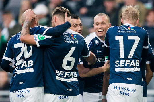 Norrköpings Daniel Sjölund, Linus Wahlqvist, Nikola