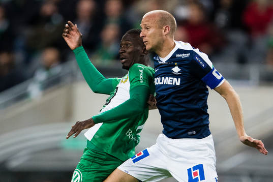 Hammarbys Pa Amat Dibba i en nickduell med  Norrköpings