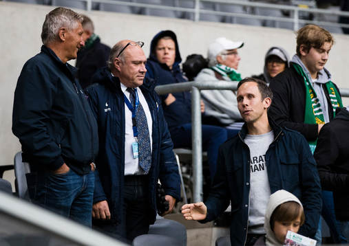 Sören Cratz och Petter Furuseth på läktaren