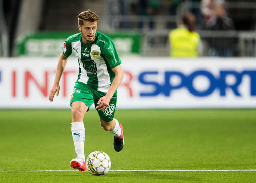 Hammarbys Rebin Asaad med bollen