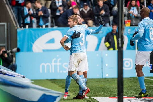 Malmö FFs Anton Tinnerholm, Erdal Rakip och Carlos