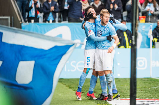 Malmö FFs Anton Tinnerholm, Erdal Rakip och Carlos