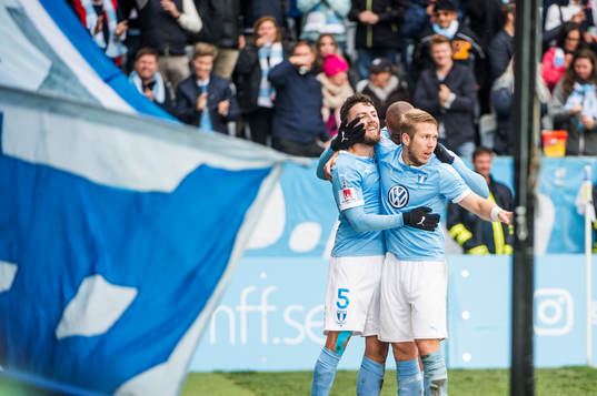 Malmö FFs Anton Tinnerholm, Erdal Rakip och Carlos