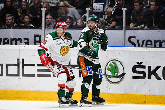 Moras John Persson och Färjestads Mikael Wikstrand
