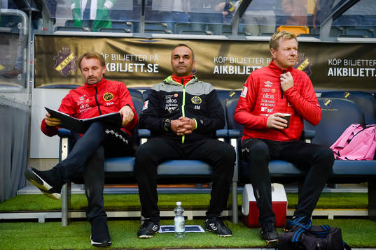 Elfsborgs tränare Nemanja Miljanovic och tränare Jan Mian