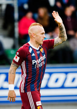 Djurgårdens Magnus Eriksson jublar