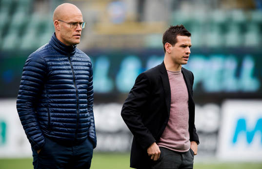Sundsvalls tränare Joel Cedergren och assisterande