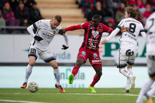 Häckens Alexander Faltsetas och Erik Friberg mot