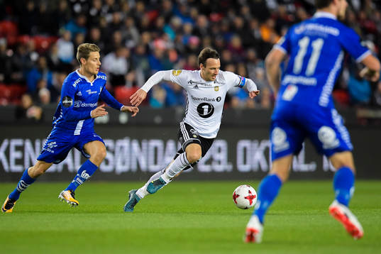 Kristoffer Zachariassen of Sarpsborg and Mike Jensen of