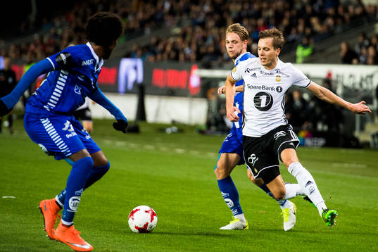 Amin Soleiman Askar and Ole Jørgen Halvorsen of Sarpsborg