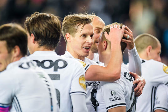 Anders Konradsen and Alex Gersbach of Rosenborg celebrates