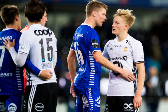 Sigurd Rosted of Sarpsborg and Birger Meling of Rosenborg