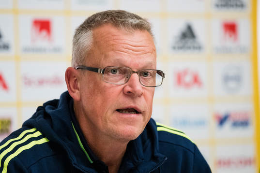 Bläddra bland fler bilder av Fotboll, Inför VM-kval, Sverige, Presskonferens
