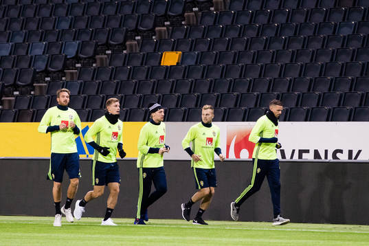 Sveriges Marcus Rohdén, Emil Krafth, Emil Forsberg,