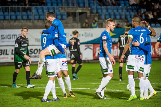 Trelleborgs Marcus Pode jublar
