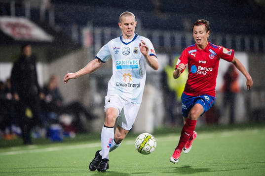 Gefles Anton Lans mot Helsingborgs Alex Timossi Andersson