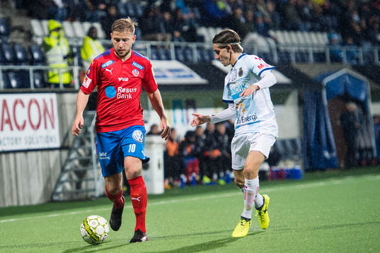 Helsingborgs Darijan Bojanic mot Gefles Anton Kralj