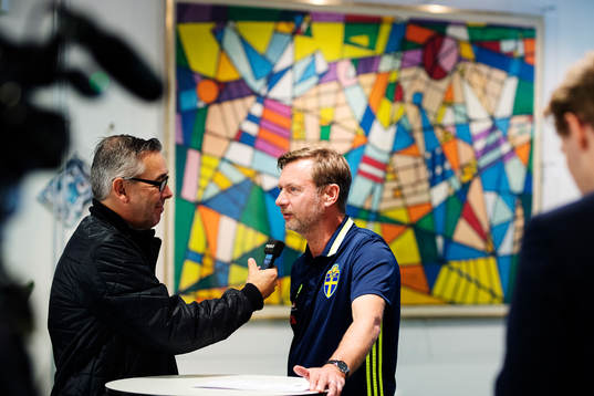 Sveriges Radio intervjuar förbundskapten Peter Gerhardsson