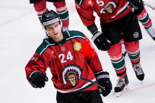 Frölundas Lias Andersson jublar