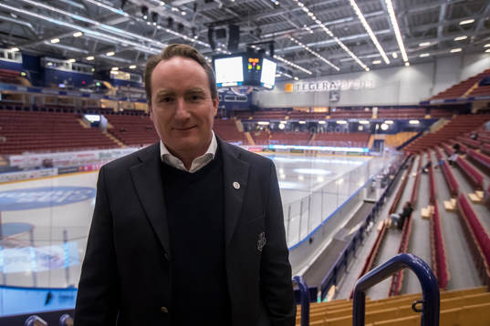 Leksands VD Klubbdirektör Christer Plars innan