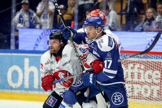 Leksands Jesper Ollas och Vita Hästens Daniel Josefsson