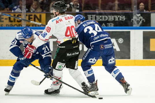 Leksands Mattias Ritola och Vita Hästens Mattias Kalin och