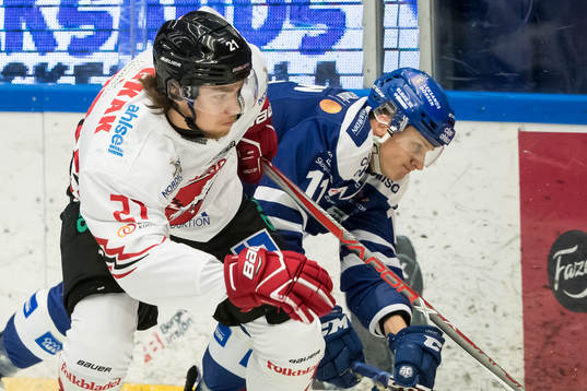Vita Hästens Alexander Pettersson och Leksands Martin