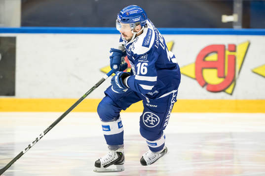 Leksands Fredrik Lindgren   i ishockeymatchen i