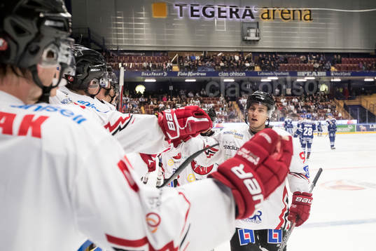 Vita Hästens Rickard Palmberg jublar