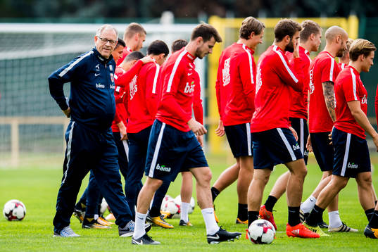 Lars Lagerbäck, head coach of Norway