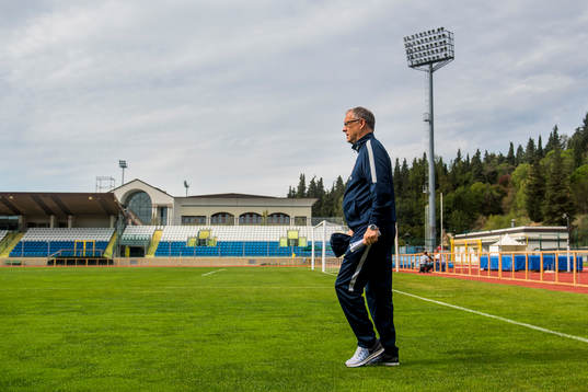 Lars Lagerbäck, head coach of Norway