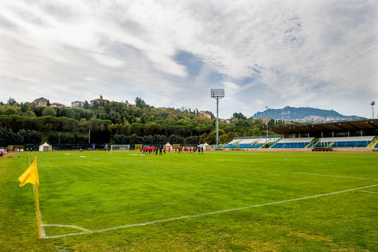 General view of Stadio Olimpico di Serravalle