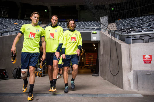 Ludwig Augustinsson, Andreas Granqvist och Gustav Svensson